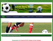 Tablet Screenshot of derrysoccer-pa.com